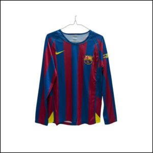 FC Barcelone – Maillot retro domicile manches longues 05/06