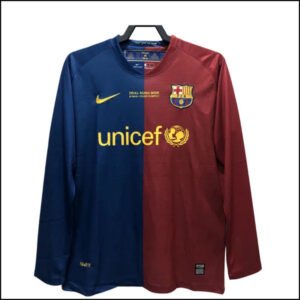 FC Barcelone – Maillot retro domicile manches longues 08/09